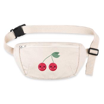 Cerises - Sac banane recyclé Stanley/Stella - blanc naturel - Devant