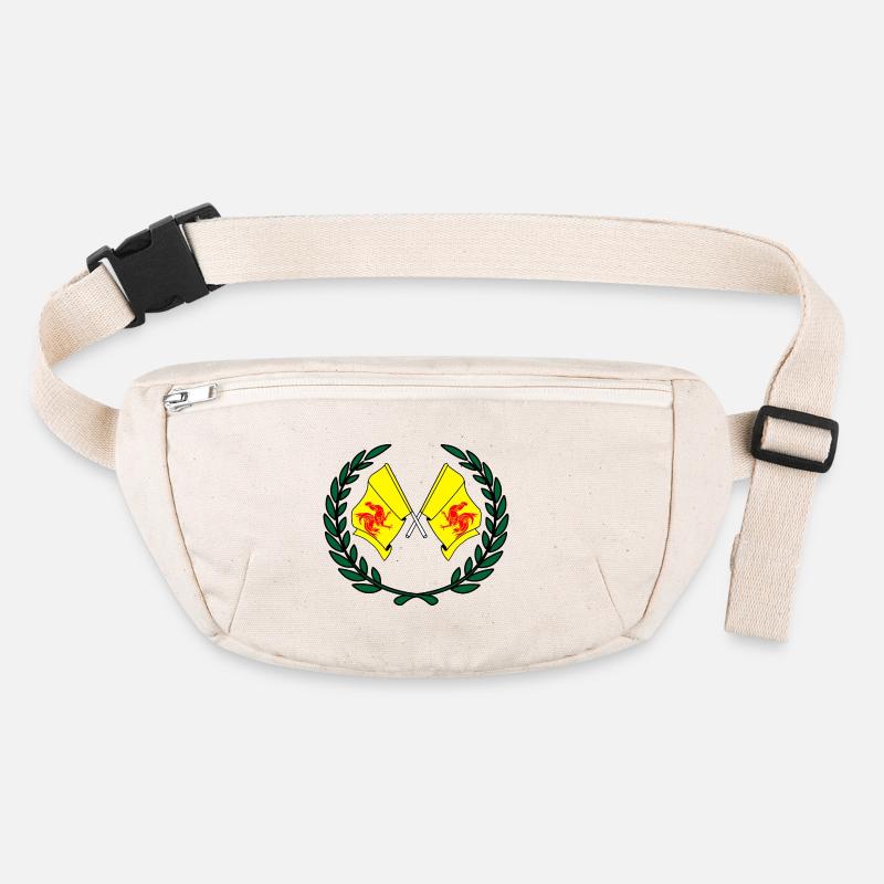 Drapeaux de la province de Wallonie Belgique couronne de laurier Sac banane recyclé Stanley/Stella