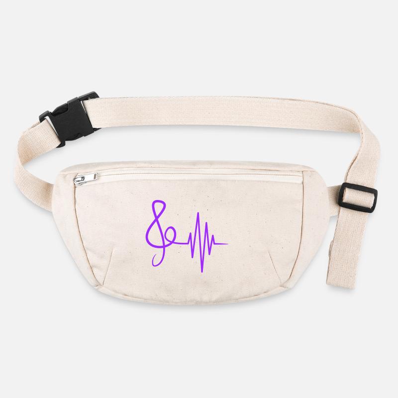 Music clef pulse frequency note heartbeat Stanley/Stella recycled Hip Bag 