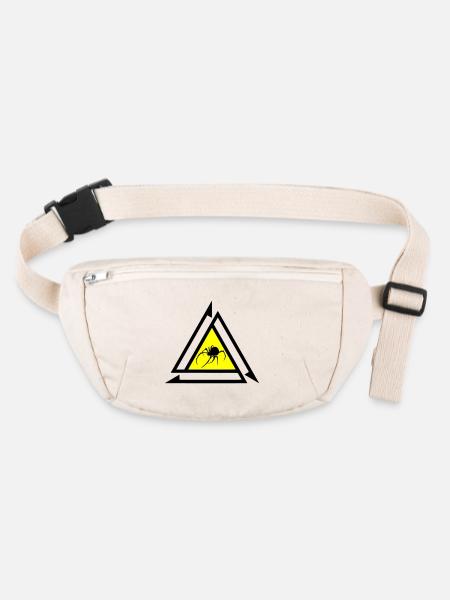 Spinne - Stanley/Stella recycelte Gürteltasche - Naturweiß - Vorne