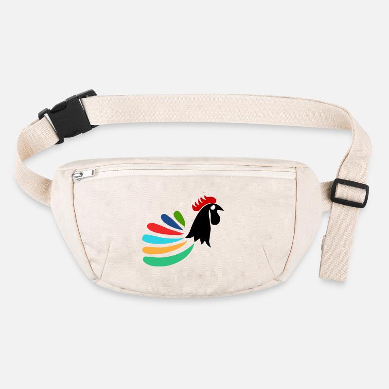 HAHN. PFERD. HENNE. HAHN. TIER. VOGEL. EINHORN. Stanley/Stella recycelte Gürteltasche