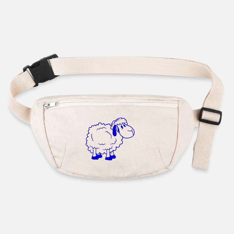 Schaf Baby Steht Süß Niedlich Lamm Kind Cool Comic Stanley/Stella recycelte Gürteltasche