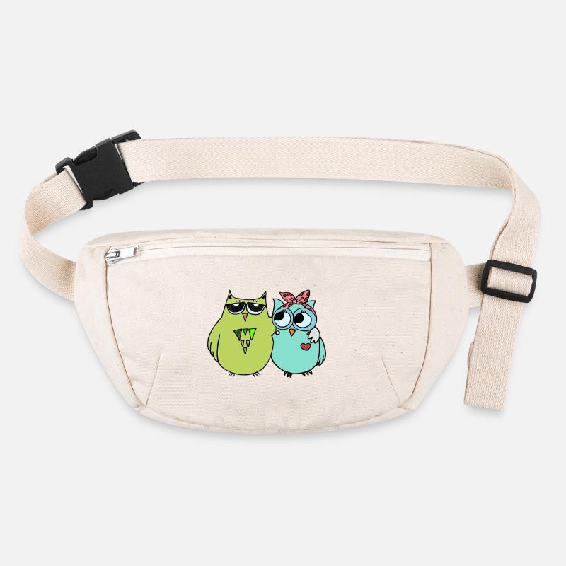 Amitié colorée avec les chouettes Sac banane recyclé Stanley/Stella