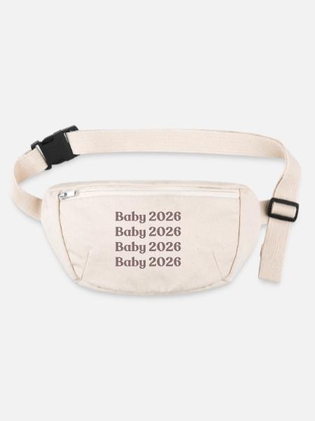 Baby 2026 - Stanley/Stella recycled Hip Bag - natural - Front