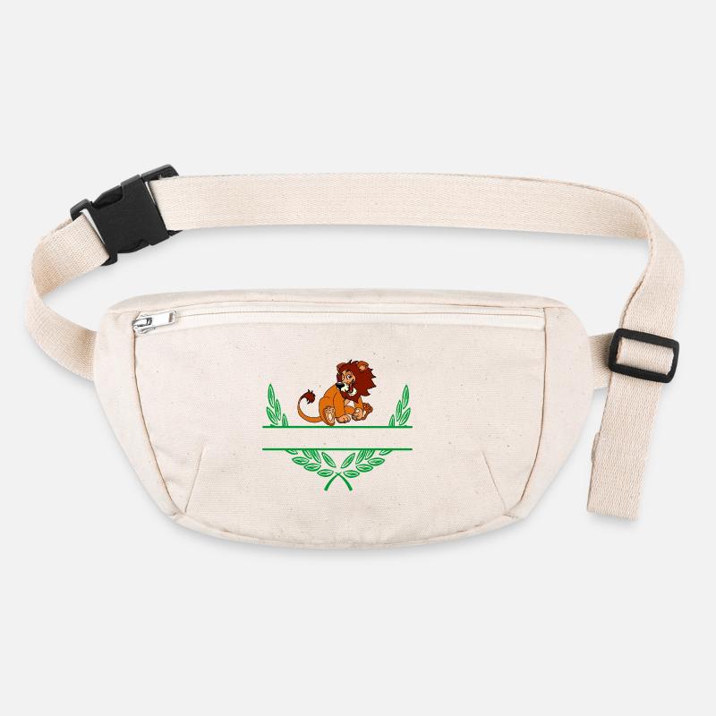 Lion Laurel Wreath with Namespace Stanley/Stella recycled Hip Bag 