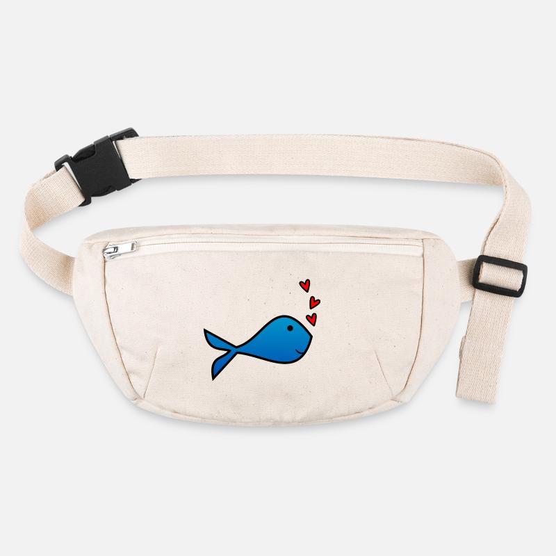 FISCH. VALENTINSTAG. HERZ. ICH LIEBE DICH. ICH LIEBE Stanley/Stella recycelte Gürteltasche
