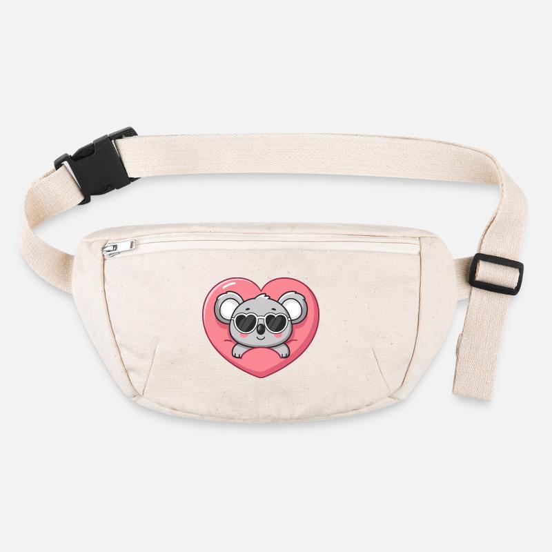 Koala Coeur et Lunettes Cool Sac banane recyclé Stanley/Stella