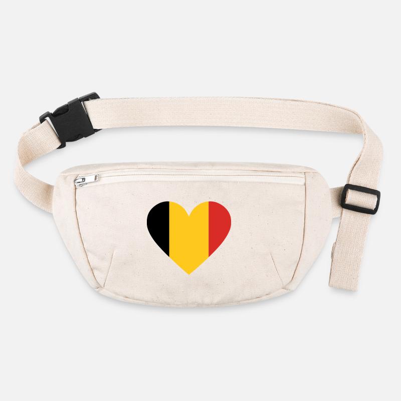 Cœur tricolore jaune et rouge Sac banane recyclé Stanley/Stella