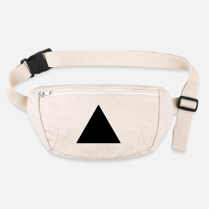 Triangle équilatéral de symbole noir Sac banane recyclé Stanley/Stella