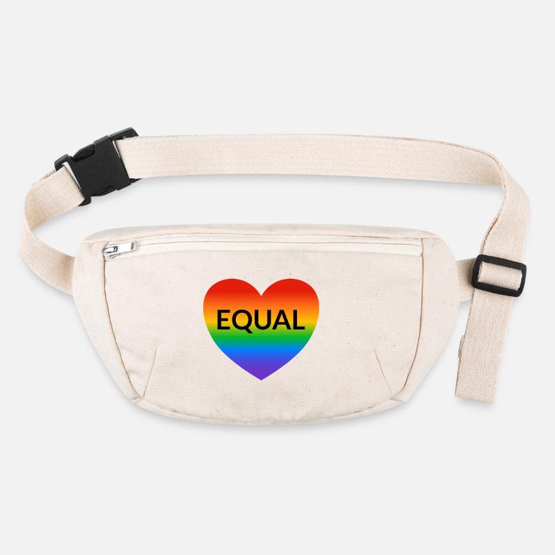 Gleiches Herz Regenbogenstolz Stanley/Stella recycelte Gürteltasche