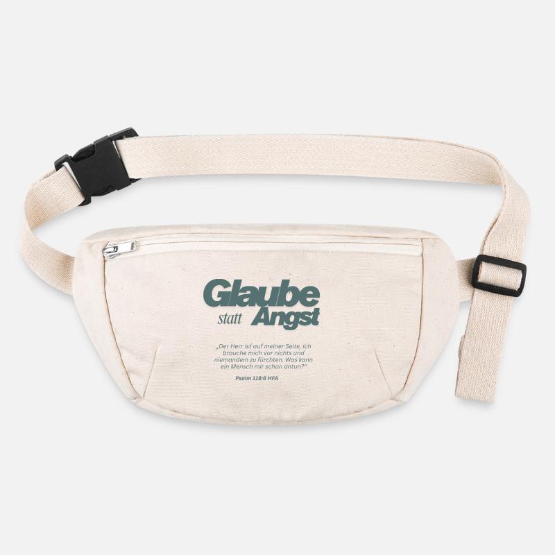 Glaube statt Angst Psalm 118:6 Stanley/Stella recycelte Gürteltasche
