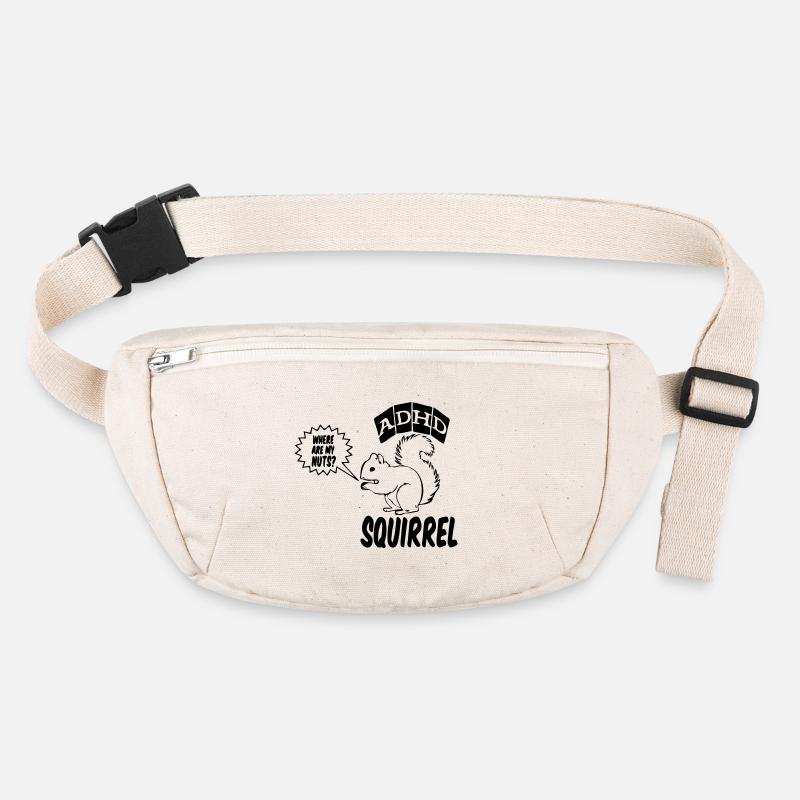 ADHD Squirrel ADHS Spruch Geschenk Stanley/Stella recycelte Gürteltasche