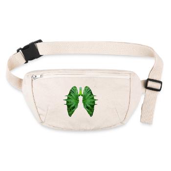 Green Lung - Stanley/Stella recycelte Gürteltasche - Naturweiß - Vorne