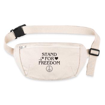 Stand for Freedom - Stanley/Stella recycelte Gürteltasche - Naturweiß - Vorne
