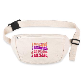 self love affirmations - Stanley/Stella recycled Hip Bag  - natural - Front