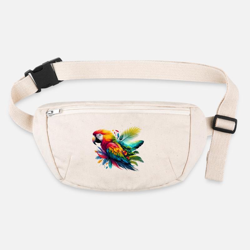 Papagei Stanley/Stella recycelte Gürteltasche