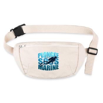 Plongée sous-marine cadeau plongée pour plongeur - Sac banane recyclé Stanley/Stella - blanc naturel - Devant