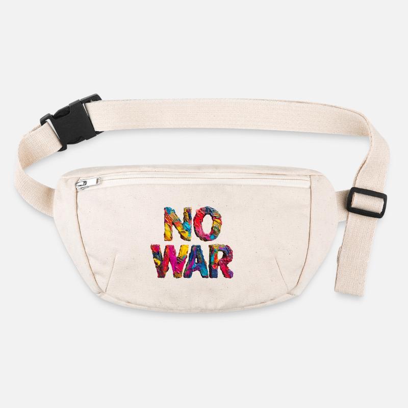 No War Colorful Statement Stanley/Stella recycled Hip Bag 