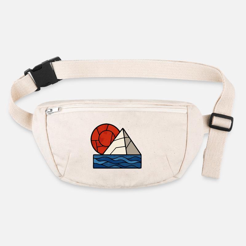 Red White Blue Abstract Sac banane recyclé Stanley/Stella