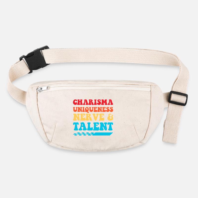 Charisma, Einzigartigkeit, Nerven & Talent Stanley/Stella recycelte Gürteltasche