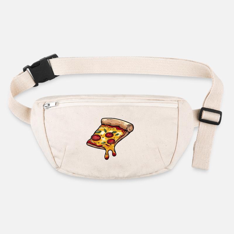 Cartoon Pizza Slice with Cheese Stanley/Stella recycled Hip Bag 