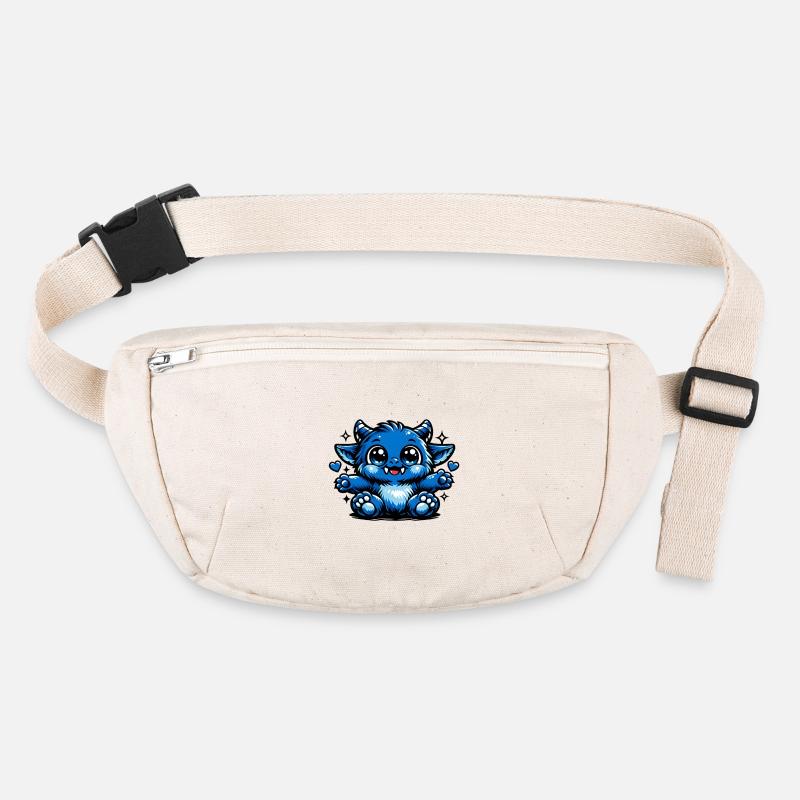 Style de bande dessinée Blue Cuddly Dragon Sac banane recyclé Stanley/Stella