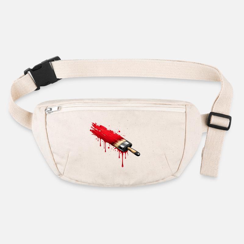 Pinsel mit roter Farbe im Graffiti Stil  Stanley/Stella recycelte Gürteltasche