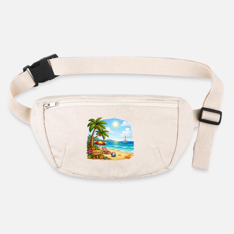 Welcome to the tropical beach Stanley/Stella recycled Hip Bag 