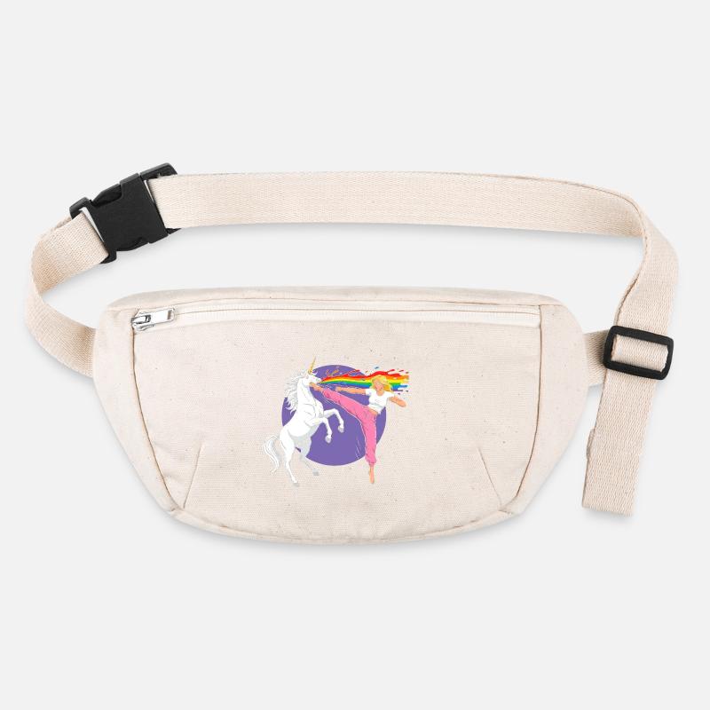 Battle Rainbow: Unicorn vs Dancer Stanley/Stella recycled Hip Bag 