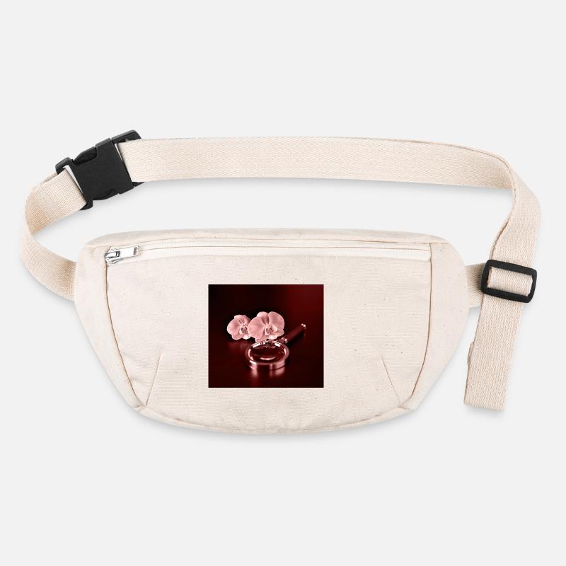 Fleurs d’orchidée et loupe Sac banane recyclé Stanley/Stella