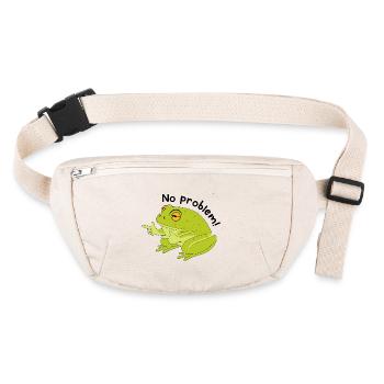 Frog no problem - Stanley/Stella recycled Hip Bag  - natural - Front