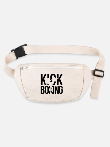 kick boxing - Stanley/Stella recycled Hip Bag  - natural - Front