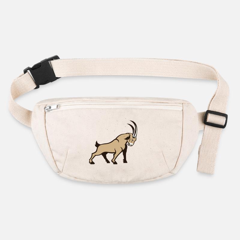 Illustration vectorielle de la gazelle dorée Capricorne Sac banane recyclé Stanley/Stella