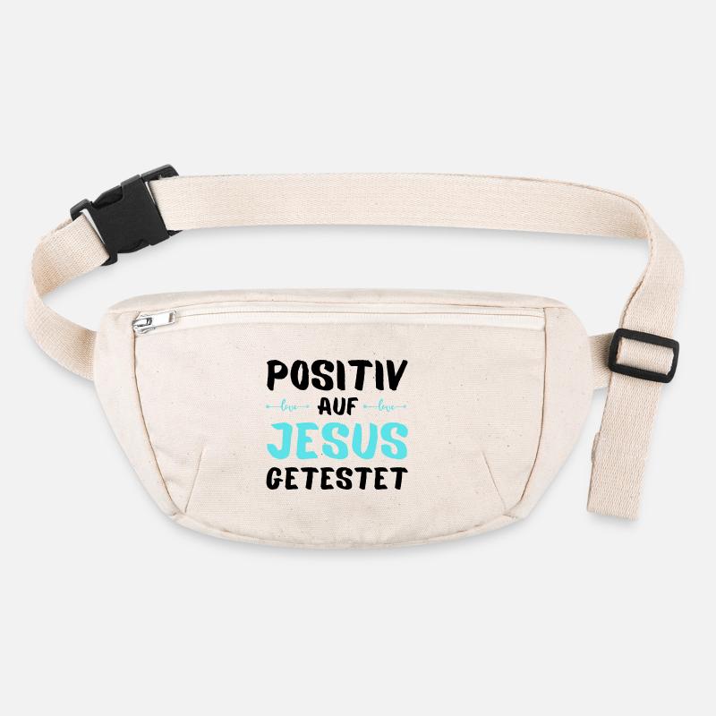 Auf Jesus getestet Gott Geschenkidee Stanley/Stella recycelte Gürteltasche