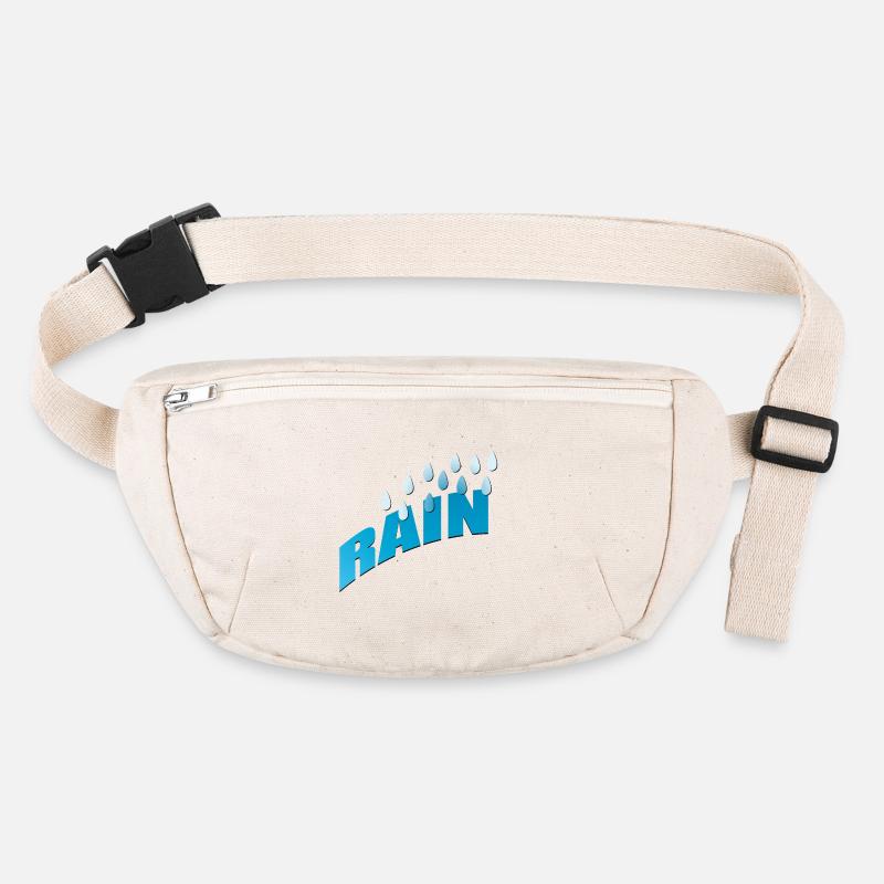 Rain Rain Raindrops Blue gradient Stanley/Stella recycled Hip Bag 