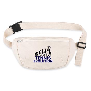 Tennis Evolution Sport Motif - Sac banane recyclé Stanley/Stella - blanc naturel - Devant