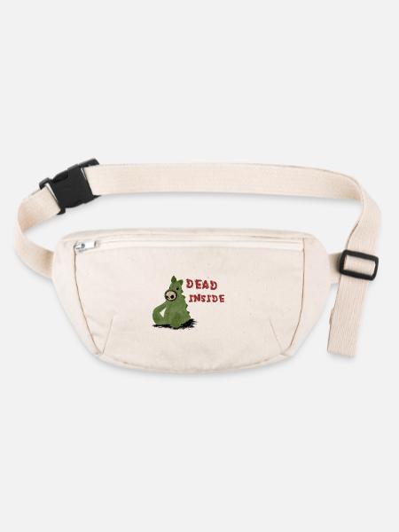 Dead Inside - Stanley/Stella recycelte Gürteltasche - Naturweiß