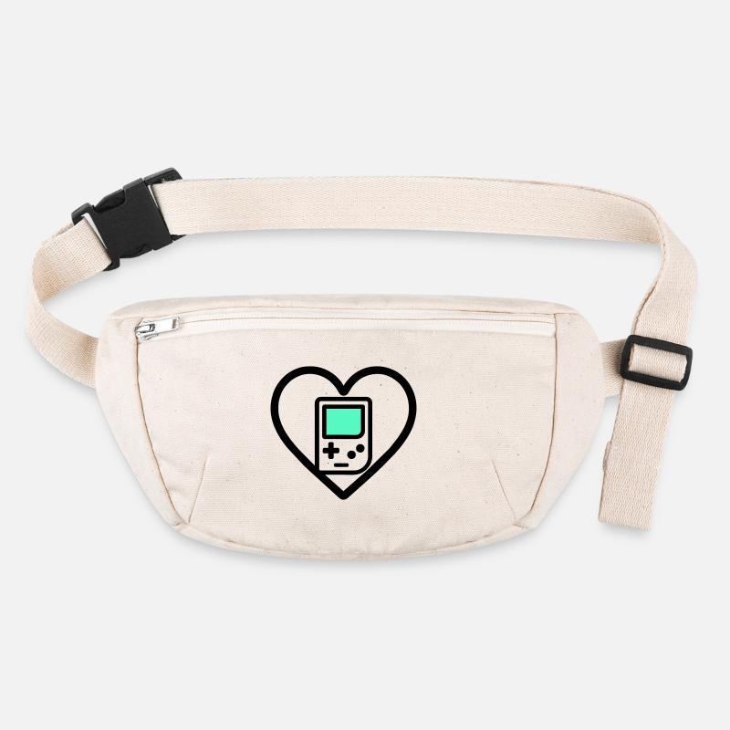 Retro Heart – Retro Handheld Console Stanley/Stella recycled Hip Bag 