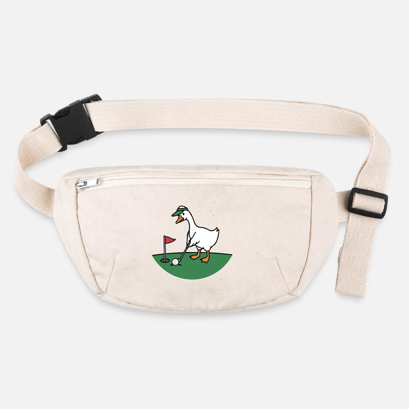 Canard de golf dans un style dessin animé Sac banane recyclé Stanley/Stella