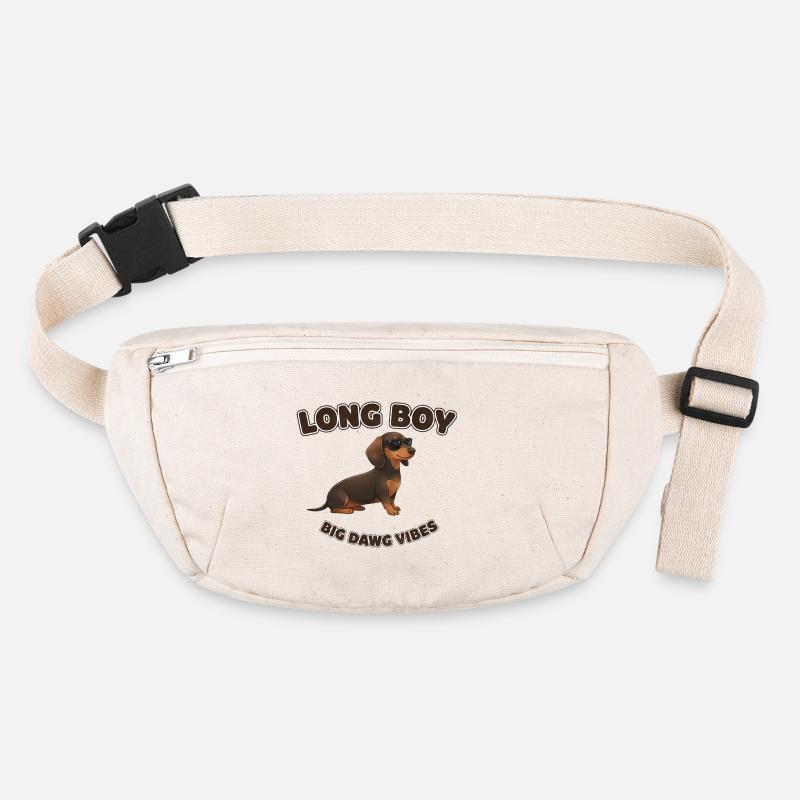 Teckel qui dit long garçon et gros chien Sac banane recyclé Stanley/Stella