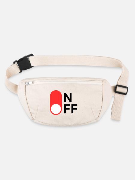 ON/OFF mode - Stanley/Stella recycled Hip Bag  - natural - Front