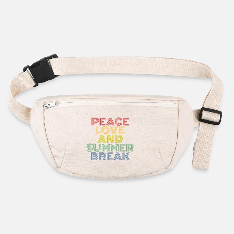 Peace Love Summer Break Stanley/Stella recycled Hip Bag 