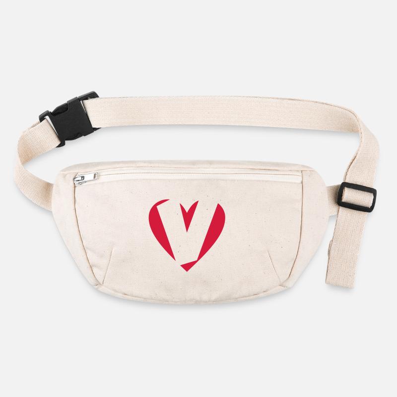 Cœur V J'aime V Sac banane recyclé Stanley/Stella