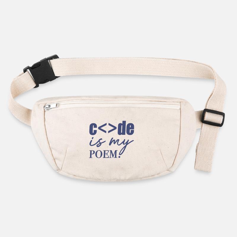 Code est mon Poème | Mode animaux Sac banane recyclé Stanley/Stella