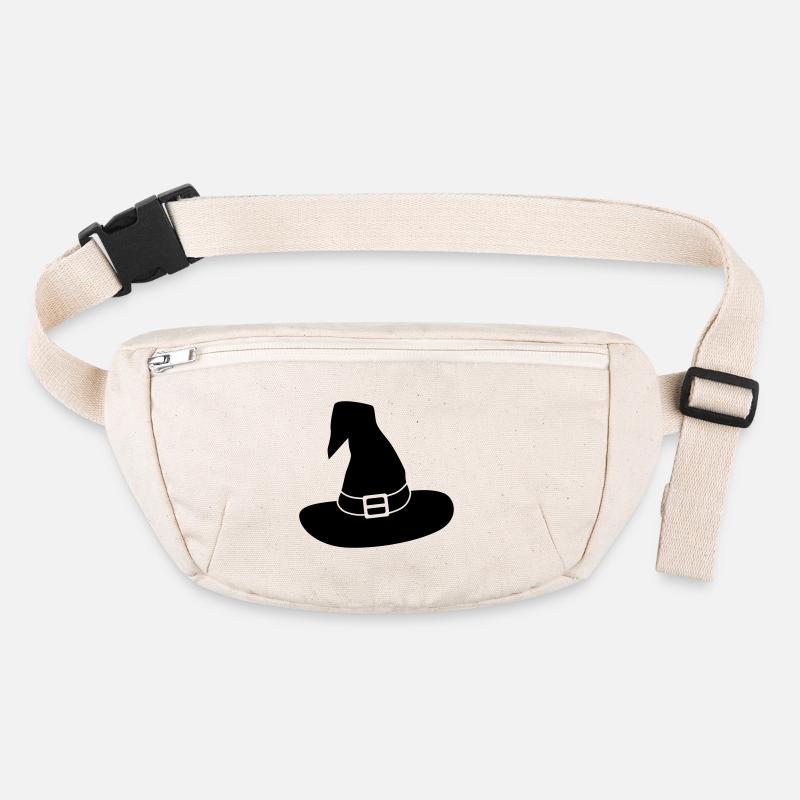 Hexenhut / schwarz-weiß / einfärbbar Stanley/Stella recycelte Gürteltasche