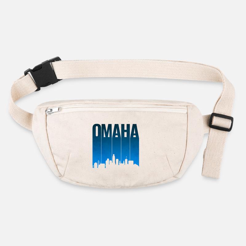 Omaha Skyline Blau Gradient Stanley/Stella recycelte Gürteltasche