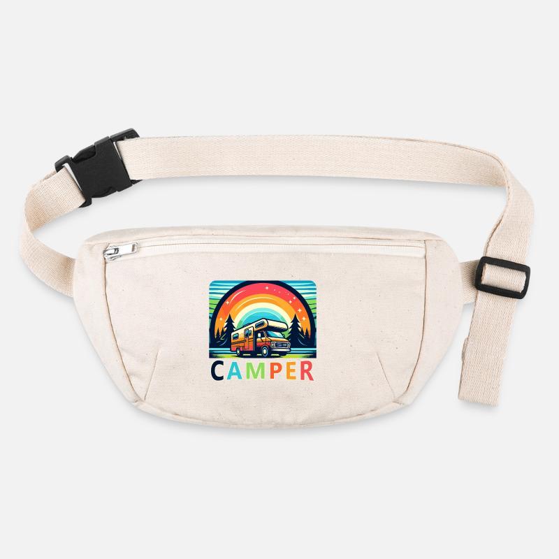 Retro Camper Van Nature Retreat Stanley/Stella recycled Hip Bag 