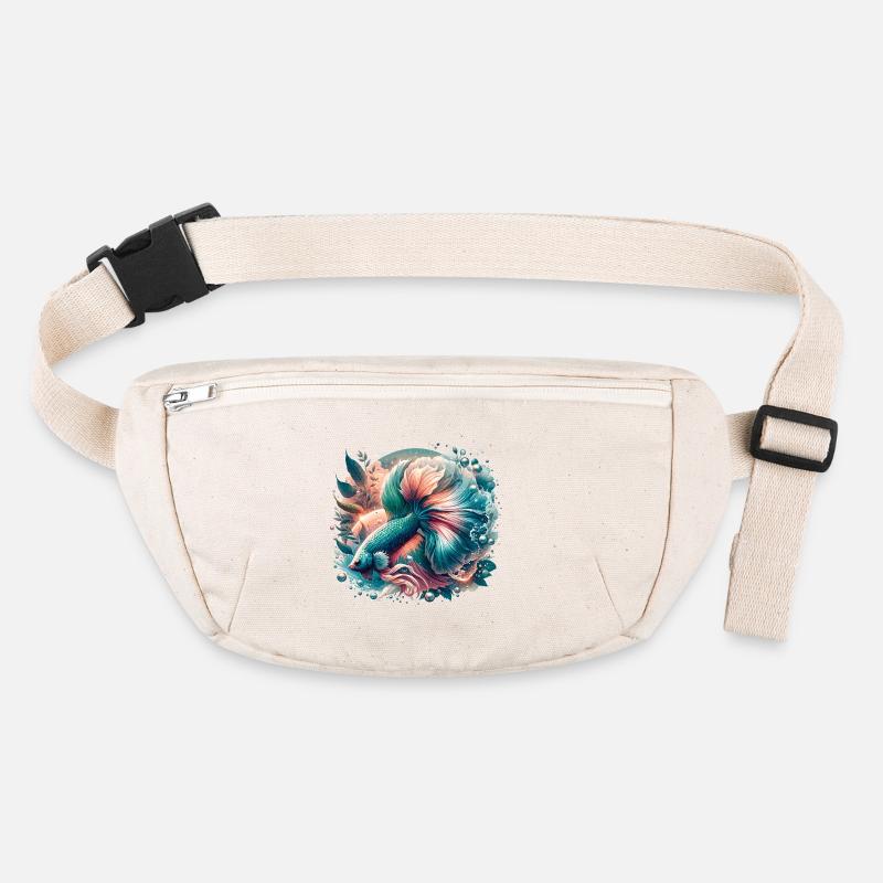 Betta splendens, colorful fish Stanley/Stella recycled Hip Bag 