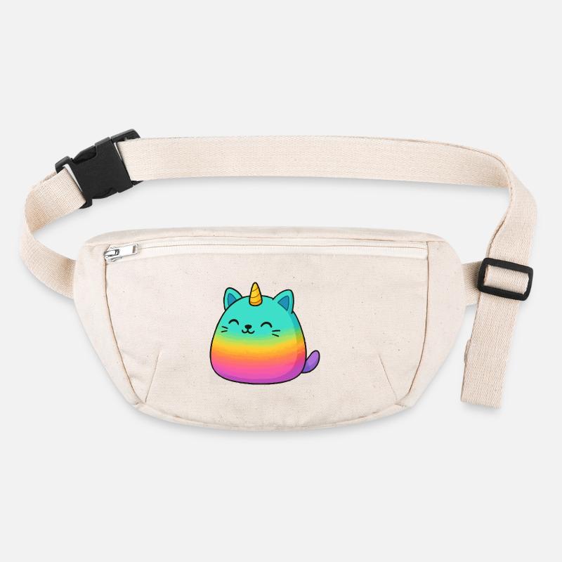 Rosa Regenbogen Einhorn Katze Stanley/Stella recycelte Gürteltasche
