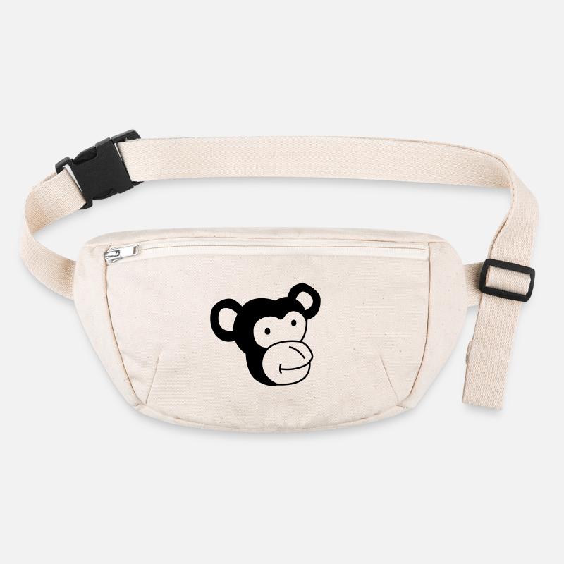 Singe mignon – Jungle & Animal Lover Design Sac banane recyclé Stanley/Stella